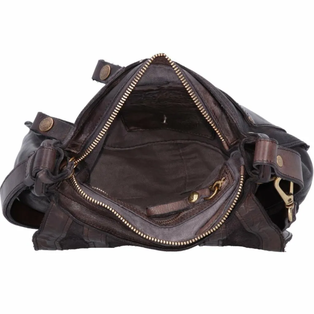 Best Campomaggi Schultertasche Leder 24 cm grigio