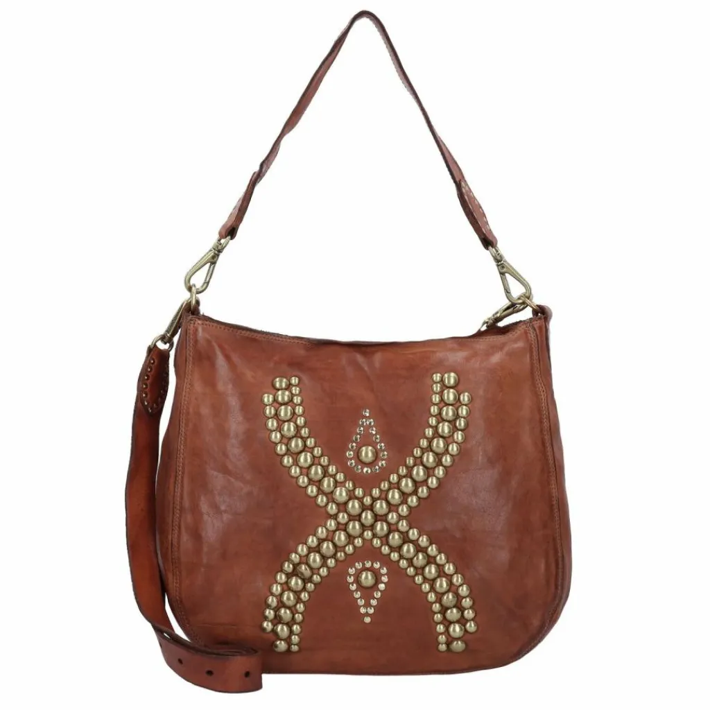 Campomaggi Schultertaschen<Schultertasche Leder 32 cm cognac