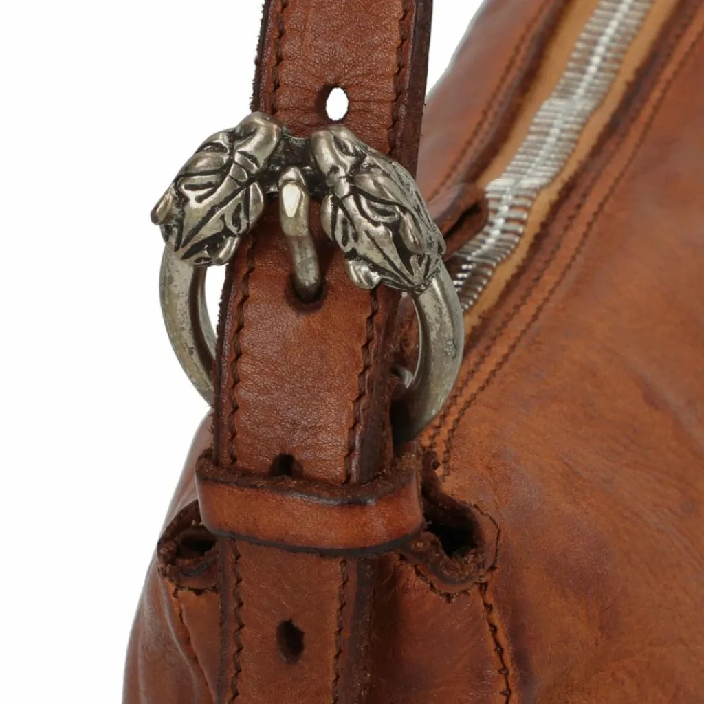 Clearance Campomaggi Schultertasche Leder 23 cm cognac