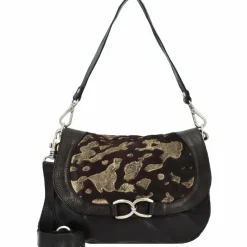 Hot Campomaggi Schultertasche Leder 31 cm cioccolato+oro+t-nero