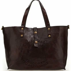 Campomaggi Shopper|Schultertaschen<Shopper Tasche Leder 43 cm moro