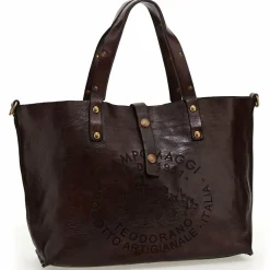 Campomaggi Shopper|Schultertaschen<Shopper Tasche Leder 43 cm moro