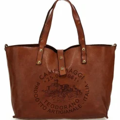 Campomaggi Shopper|Schultertaschen<Shopper Tasche Leder 43 cm cognac