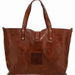 Campomaggi Shopper|Schultertaschen<Shopper Tasche Leder 43 cm cognac