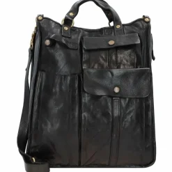 Outlet Campomaggi Tokio Handtasche Leder 32 cm nero