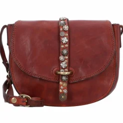 Outlet Campomaggi Umhängetasche Leder 21 cm cognac