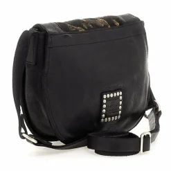 Campomaggi Umhängetaschen<Umhängetasche M Leder 22 cm cioccolato+oro+t-nero