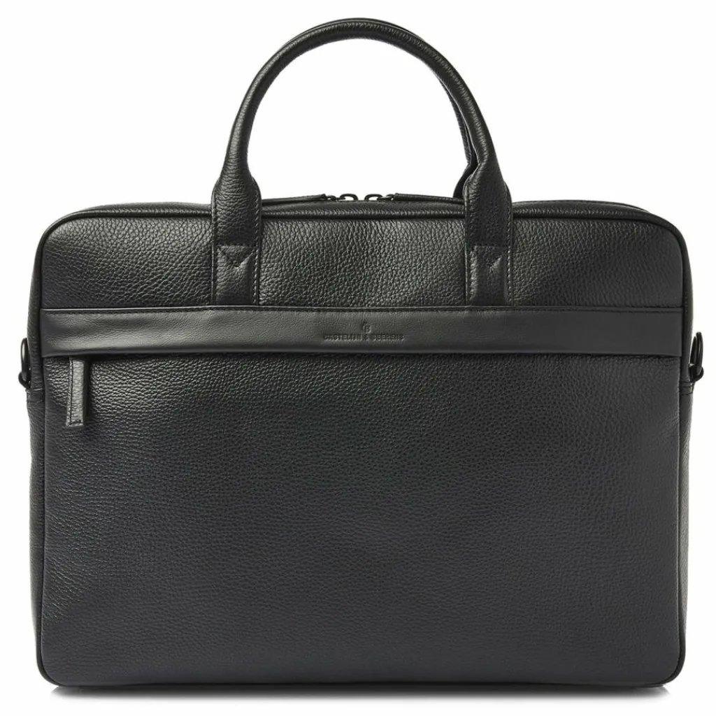 Castelijn & Beerens Laptoptaschen|Aktentaschen<Aktentasche Leder 42 cm Laptopfach black