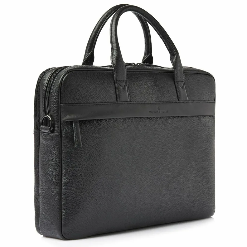 Castelijn & Beerens Laptoptaschen|Aktentaschen<Aktentasche Leder 42 cm Laptopfach black