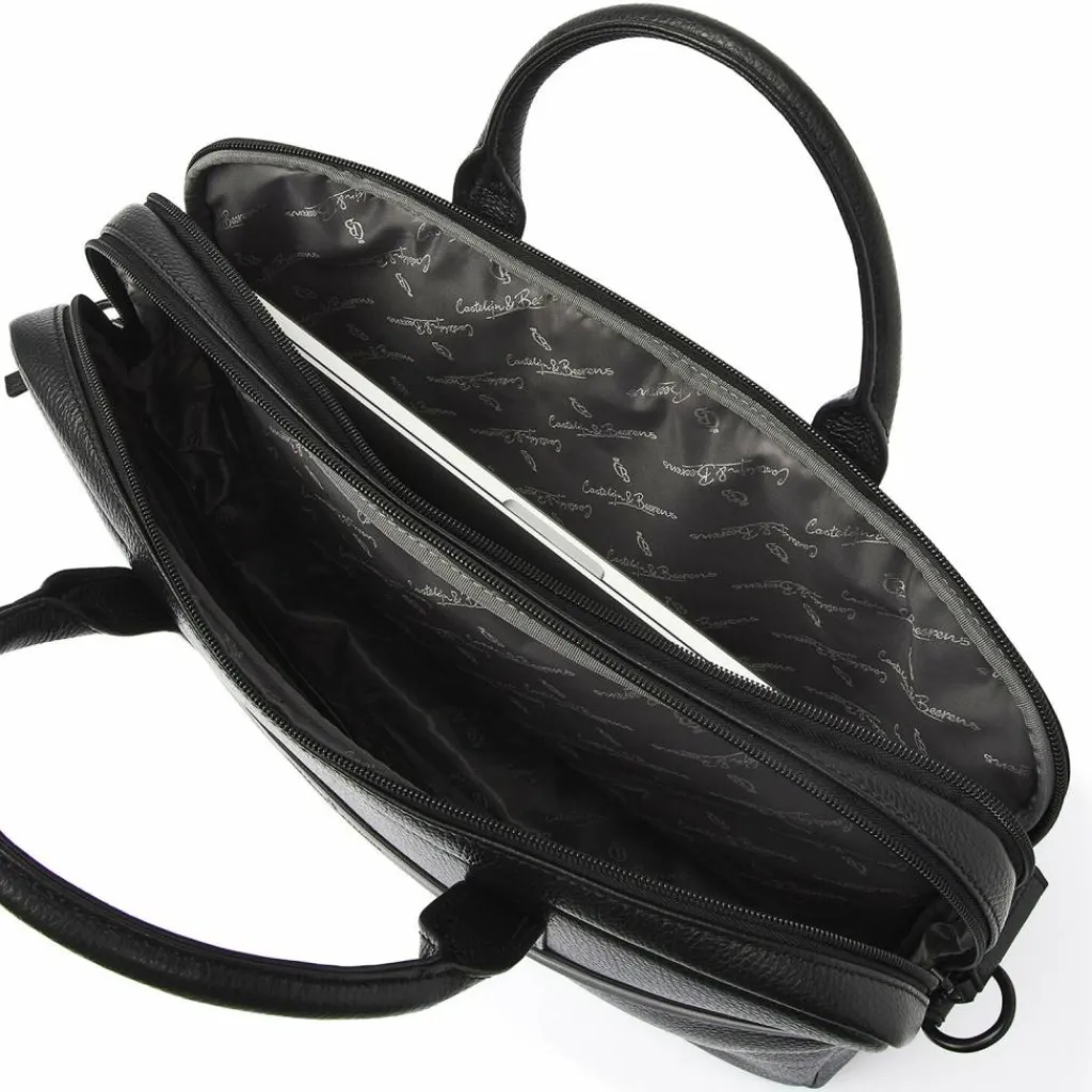 Castelijn & Beerens Laptoptaschen|Aktentaschen<Aktentasche Leder 42 cm Laptopfach black