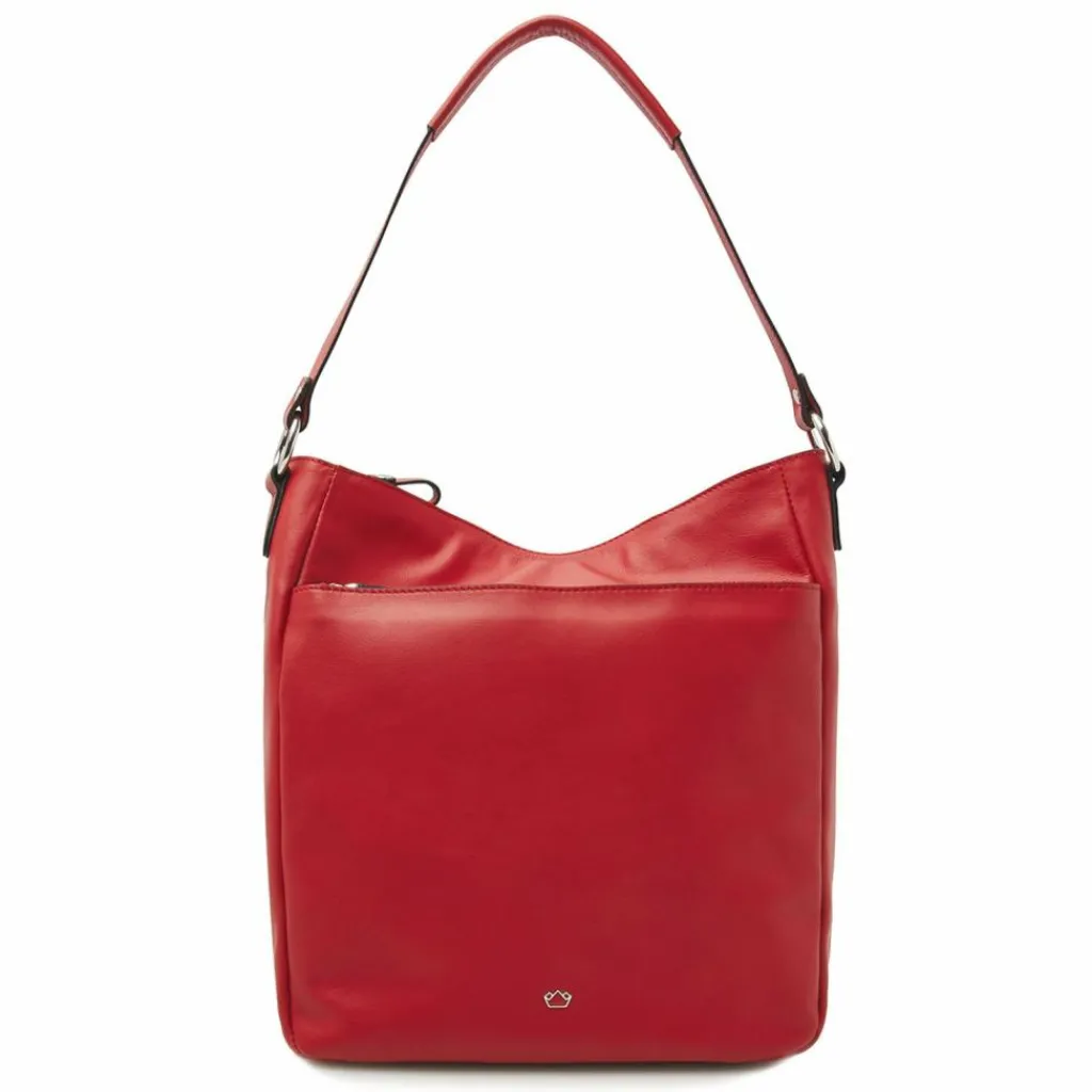 New Castelijn & Beerens Babette Schultertasche Leder 30 cm rot