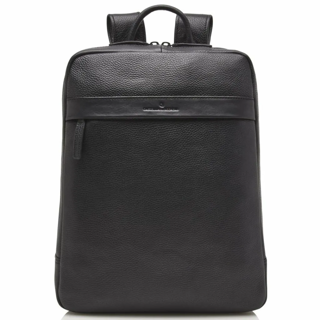 Castelijn & Beerens Lederrucksäcke|Business-Rucksäcke<Bravo Rucksack RFID Leder 41 cm Laptopfach black