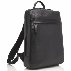 Castelijn & Beerens Lederrucksäcke|Business-Rucksäcke<Bravo Rucksack RFID Leder 41 cm Laptopfach black
