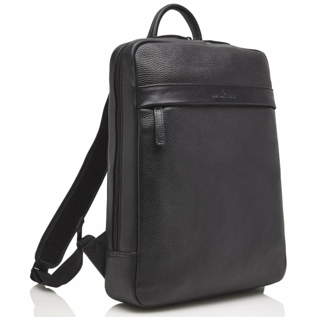 Castelijn & Beerens Lederrucksäcke|Business-Rucksäcke<Bravo Rucksack RFID Leder 41 cm Laptopfach black