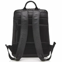 Castelijn & Beerens Lederrucksäcke|Business-Rucksäcke<Bravo Rucksack RFID Leder 41 cm Laptopfach black