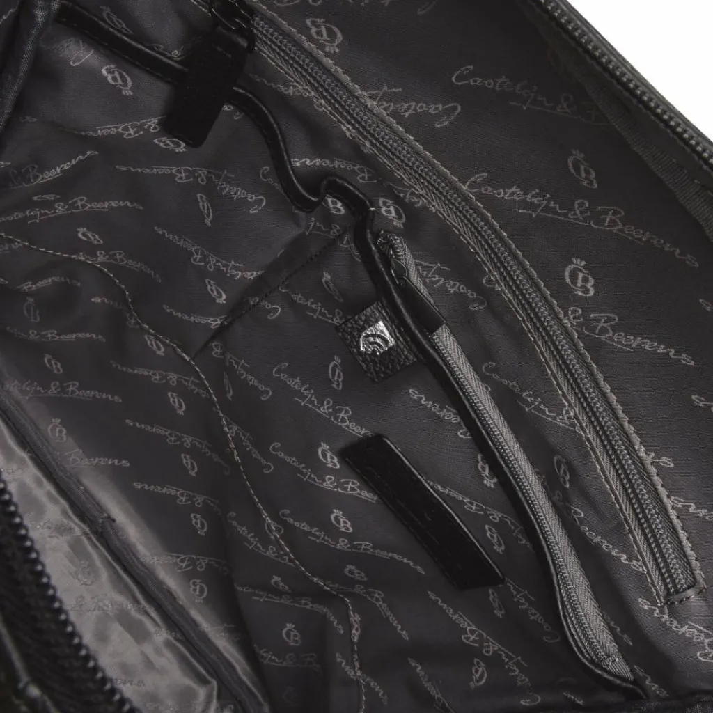 Castelijn & Beerens Lederrucksäcke|Business-Rucksäcke<Bravo Rucksack RFID Leder 41 cm Laptopfach black