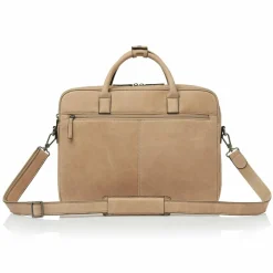 Hot Castelijn & Beerens Carisma Aktentasche Leder 40 cm Laptopfach beige