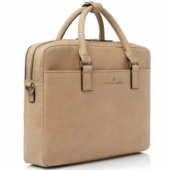 Hot Castelijn & Beerens Carisma Aktentasche Leder 40 cm Laptopfach beige