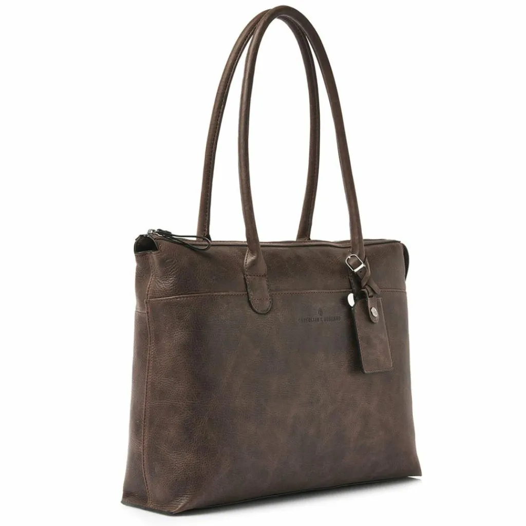 Castelijn & Beerens Carisma Schultertasche RFID Leder 40 cm Laptopfach