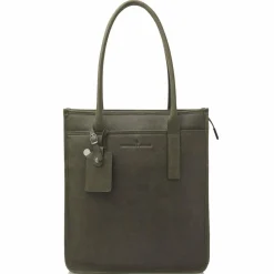 Castelijn & Beerens Carisma Schultertasche RFID Leder 34 cm Laptopfach grün