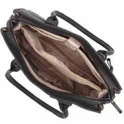 Online Castelijn & Beerens Carisma Schultertasche RFID Leder 38 cm Laptopfach black