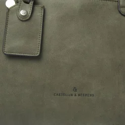 Castelijn & Beerens Shopper|Henkeltaschen<Carisma Shopper Tasche RFID Schutz Leder 41 cm Laptopfach green