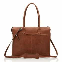 Castelijn & Beerens Schultertaschen<Carisma Schultertasche RFID Leder 40 cm Laptopfach cognac