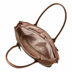Castelijn & Beerens Schultertaschen<Carisma Schultertasche RFID Leder 40 cm Laptopfach cognac