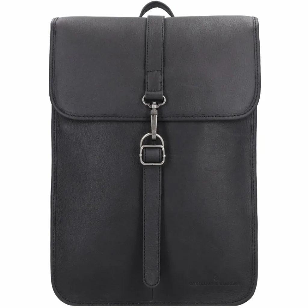 Castelijn & Beerens Lederrucksäcke|Business-Rucksäcke<Carisma Rucksack RFID Leder 41 cm Laptopfach black