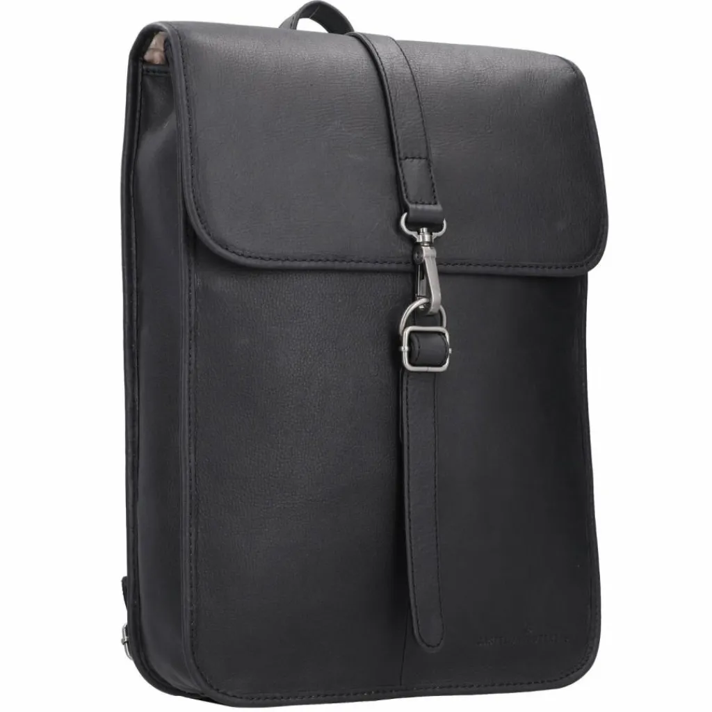 Castelijn & Beerens Lederrucksäcke|Business-Rucksäcke<Carisma Rucksack RFID Leder 41 cm Laptopfach black