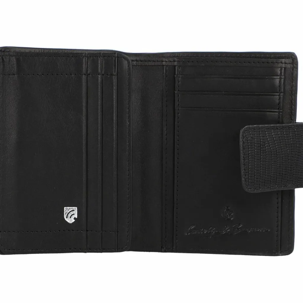 Castelijn & Beerens Damengeldbörsen Hochformat<Donna Geldbörse RFID Leder 9 cm black