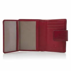 New Castelijn & Beerens Donna Geldbörse RFID Leder 9 cm rot