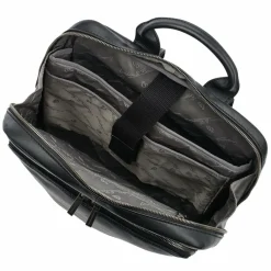 Clearance Castelijn & Beerens Firenze Rucksack RFID Leder 41 cm Laptopfach black