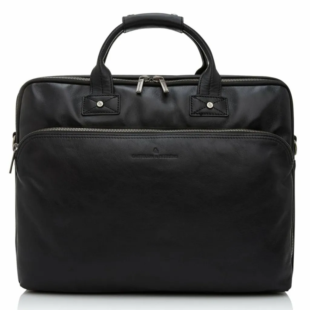 Castelijn & Beerens Laptoptaschen|Aktentaschen<Firenze Aktentasche RFID Leder 45 cm Laptopfach black