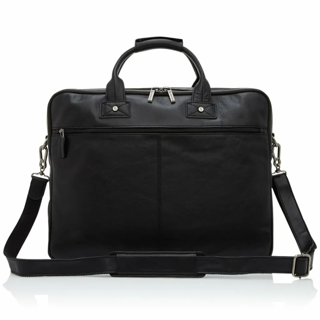 Castelijn & Beerens Laptoptaschen|Aktentaschen<Firenze Aktentasche RFID Leder 45 cm Laptopfach black