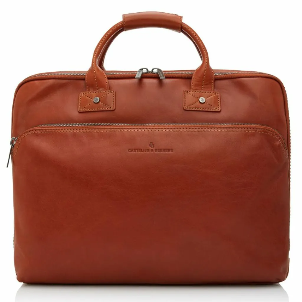 Best Castelijn & Beerens Firenze Aktentasche RFID Leder 45 cm Laptopfach lightbrown