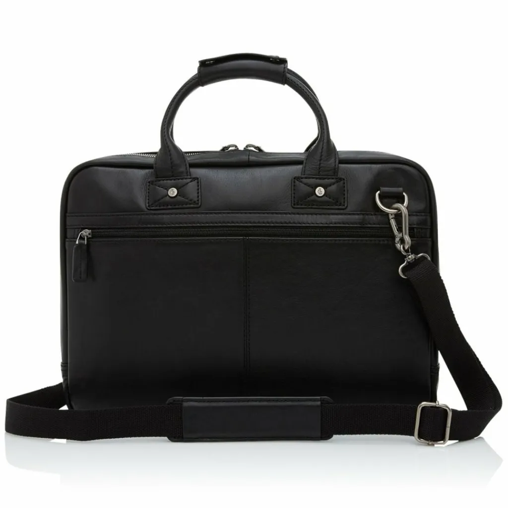 Clearance Castelijn & Beerens Firenze Aktentasche RFID Leder 40 cm Laptopfach black