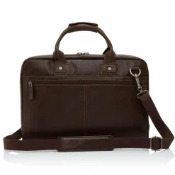 New Castelijn & Beerens Firenze Aktentasche RFID Leder 40 cm Laptopfach mocca