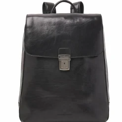 Castelijn & Beerens Lederrucksäcke|Daypacks<Guus Rucksack Leder 40 cm Laptopfach schwarz