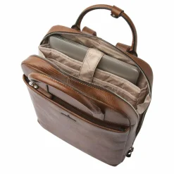 Castelijn & Beerens Lederrucksäcke|Business-Rucksäcke<Hanne Business-Rucksack RFID Schutz Leder 40 cm Laptopfach cognac