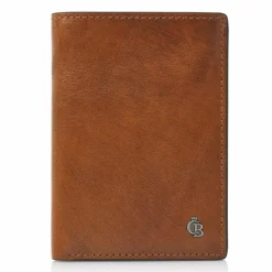 Castelijn & Beerens Kreditkartenetui RFID Schutz Leder 7.5 cm cognac