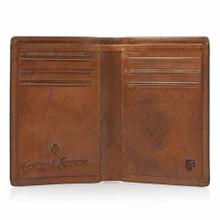 Castelijn & Beerens Kreditkartenetui RFID Schutz Leder 7.5 cm cognac