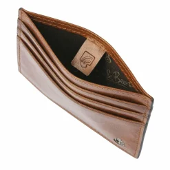 Hot Castelijn & Beerens Kreditkartenetui RFID Schutz Leder 9.5 cm cognac