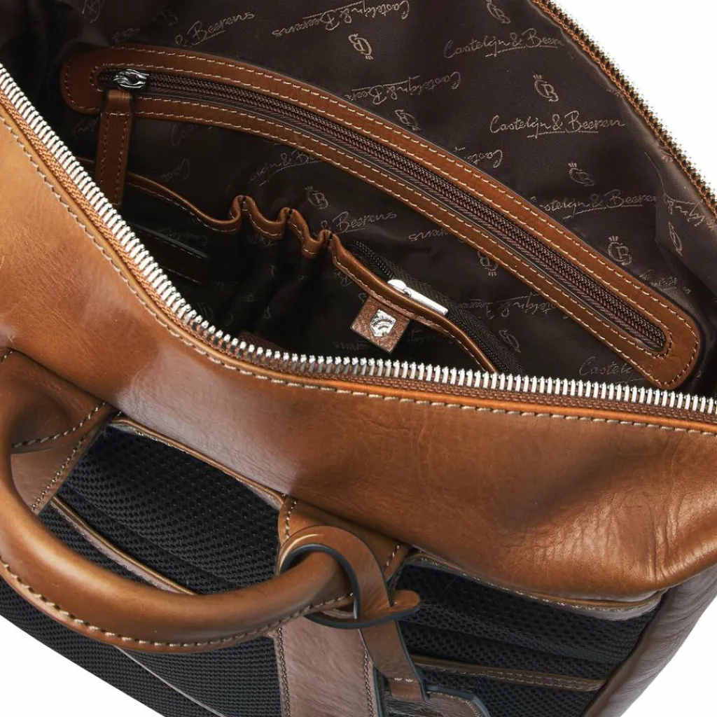 Online Castelijn & Beerens Laurens Daypack RFID Schutz Leder 41 cm Laptopfach light brown