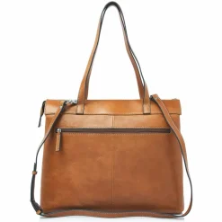 New Castelijn & Beerens Lia Shopper Tasche RFID Schutz Leder 45 cm Laptopfach light brown