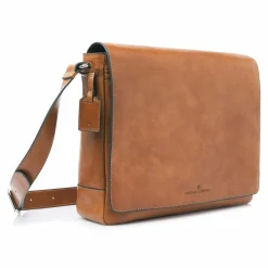 Castelijn & Beerens Messenger Bags|Laptoptaschen<Mark Aktentaschen Messenger RFID Schutz Leder 39 cm Laptopfach light brown