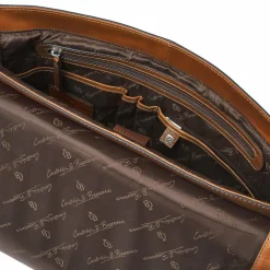 Castelijn & Beerens Messenger Bags|Laptoptaschen<Mark Aktentaschen Messenger RFID Schutz Leder 39 cm Laptopfach light brown