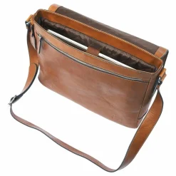 Castelijn & Beerens Messenger Bags|Laptoptaschen<Mark Aktentaschen Messenger RFID Schutz Leder 39 cm Laptopfach light brown
