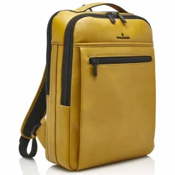 Castelijn & Beerens Lederrucksäcke|Business-Rucksäcke<Nappa X Victor Rucksack RFID Leder 42 cm Laptopfach yellow