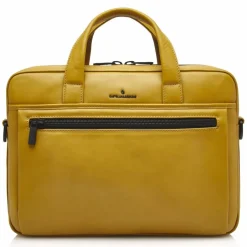 Best Castelijn & Beerens Nappa X Charlie Aktentasche RFID Leder 41 cm Laptopfach yellow